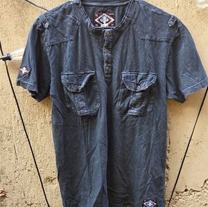 Affliction Men's Casual Black Shirt